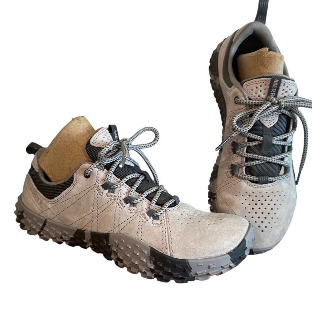 Merrell Gray and Black Athletic Shoes wrapt Paloma 7b - Picture 3 of 15